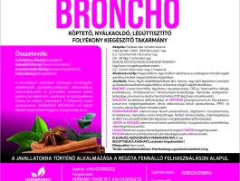 Herbamix Broncho 5 literes oldat légúti váladékképződéssel járó esetekben és nyári kánikulában a tüdő tisztítására,  hasmenés és tüdőpenész kiegészítő kezelésére