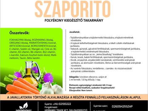 Herbamix Szaporító 5 literes oldat baromfik és emlősök szaporodásbiológiai mutatóinak javítására