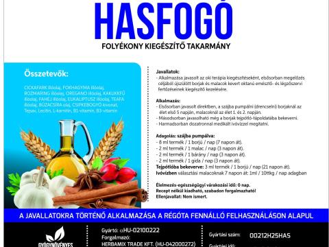 Herbamix Hasfogó 5 literes oldat szopós borjak, malacok és elválasztott nyulak hasmenéseinek és kieséseinek csökkentésére gyógynövényekkel