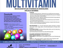 Herbamix Multivitamin 5 literes oldat A-, D-, E-, K- és B-vitaminokkal, metil-donorokkal, antioxidánsokkal és mikroelemekkel
