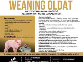 Herbamix Weaning 5 literes oldat malacok és nyulak választás körül jelentkező problémáinak kivédésére,  a vitalitás fokozására