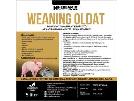 Herbamix Weaning 5 literes oldat malacok és nyulak választás körül jelentkező problémáinak kivédésére,  a vitalitás fokozására