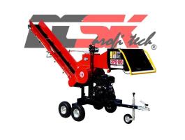 Motoros aprítógép REMET RPS-120 (27 LE) + 2,3 m szállítószalag + offroad