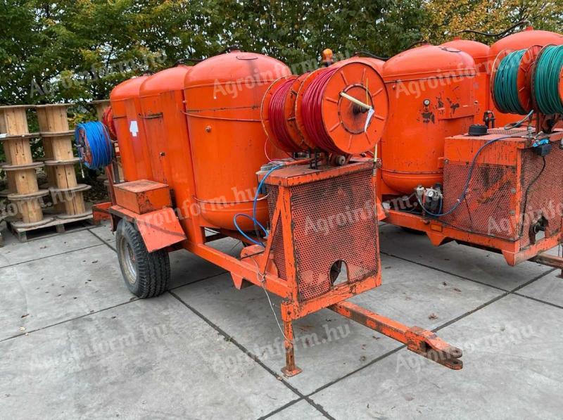 Vontatott Traktorhajtású komresszor Metszéshez