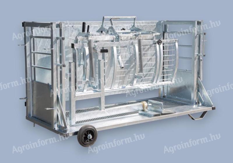 Juh körmölő kaloda nyakszorítóval – biztonságos rögzítés, pontos kezelés