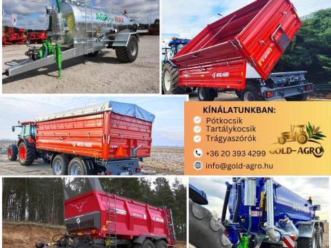 Új gépek széles választéka nyertes pályázat esetén – kertészet, ÁTK, kisüzem