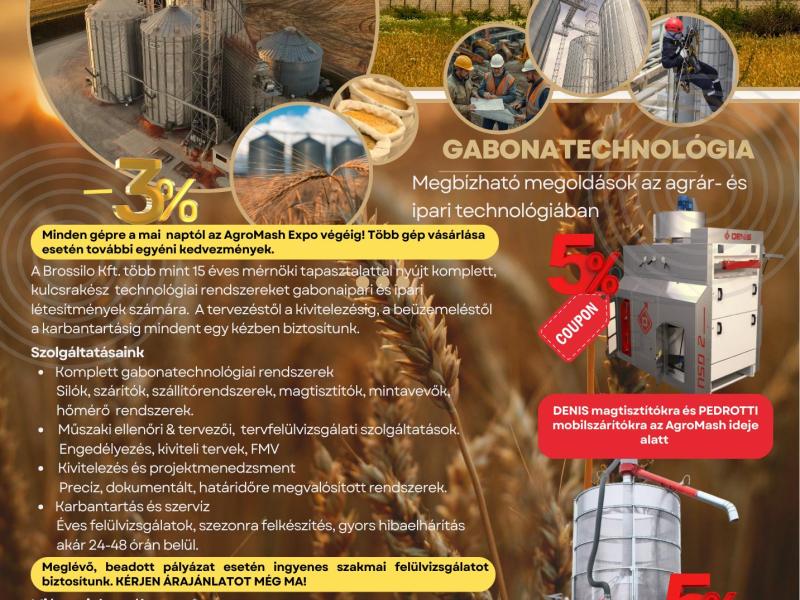 Brossilo – Pedrotti Basic 90 szakaszos üzemű szárító kedvezménnyel – Komplett tárolástechnológiai rendszerek,  terménytisztítók,  gabonaszárítók,  silók