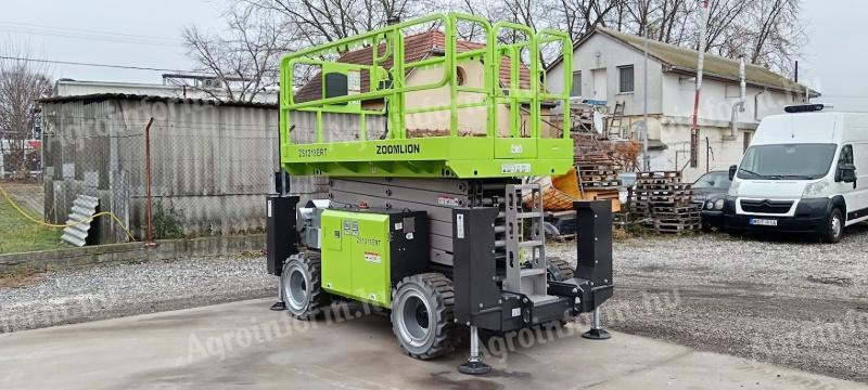 Zoomlion ZS1218ERT – 13,8 m elektromos ollós emelő újonnan, garanciával
