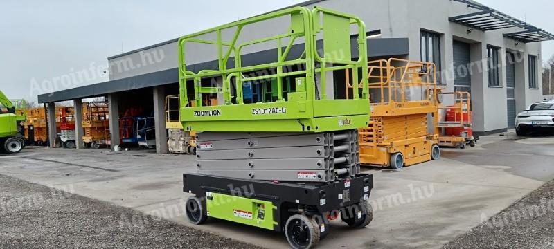 Zoomlion ZS1012AC-Li 11,8 m elektromos ollós emelő – Új, garanciával, raktáron