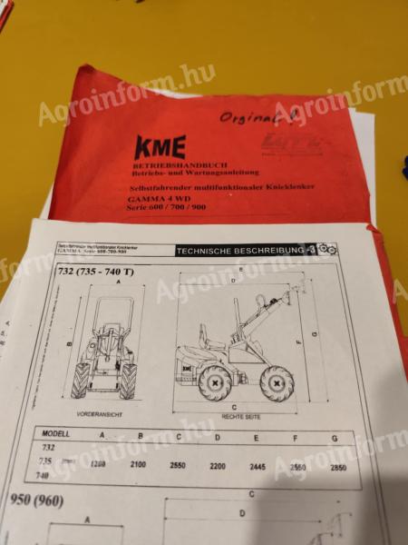 KME GAMMA 732 univerzális törzscsuklós rakodógép eladó
