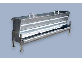 Tartályos juh önetető tetővel (2 m) – időjárásálló és takarmánytakarékos megoldás