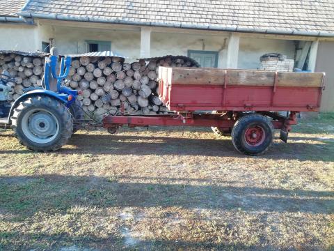 Billenős pótkocsi eladó 2030-ig érvényes műszakival, magasítóval, ráfutófékes