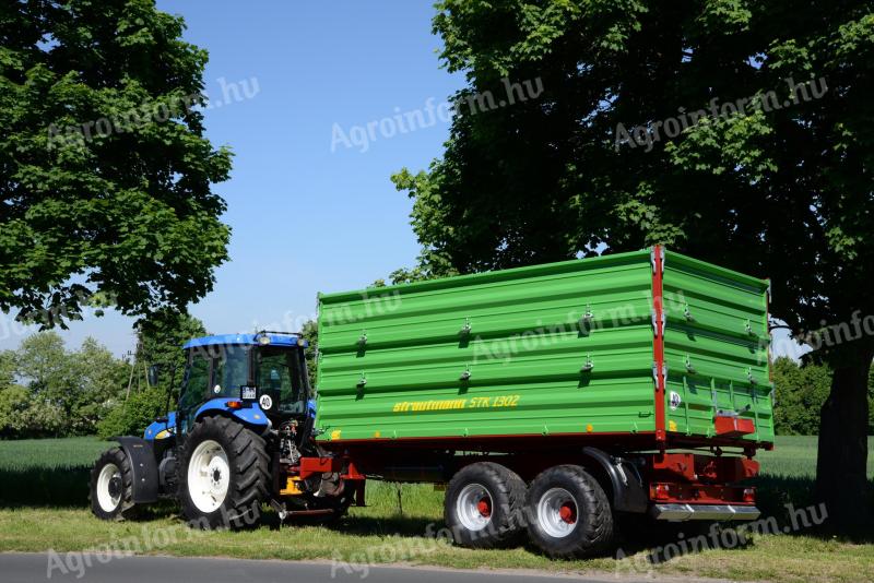 Strautmann STK 1002 – Német minőségű, három oldalra billenthető pótkocsi raktárról, akciós áron