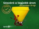 Garantált Legalacsonyabb ÁR! Függesztett sószóró gép / műtrágyaszóró (500 kg teherbírású) / Zagroda 5232