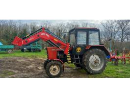 MTZ 80 traktor homlokrakodóval és szervókormánnyal eladó