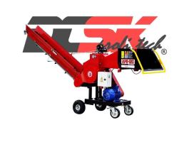 REMET elektromos aprítógép – RPE-120 (11 kW) + 3 m szállítószalag + kézi szállításhoz alváz