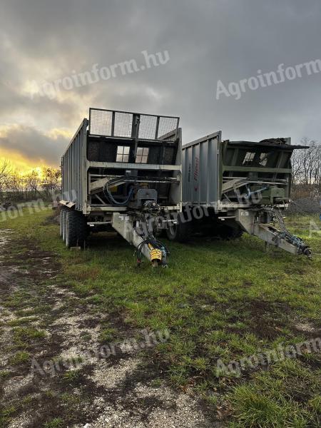 Fliegl ASW 270 letoló pótkocsi + trágyaszóró adapter