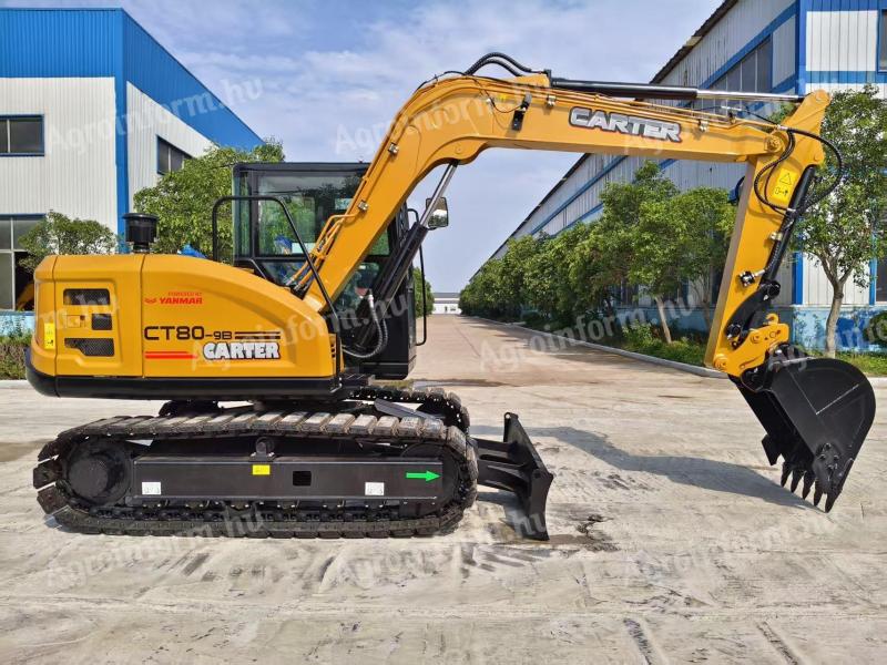 CARTER CT80 Yanmar Motoros Gumihevederes Forgókotró