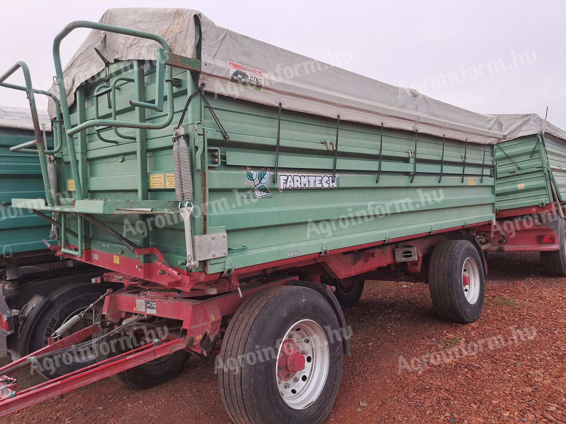 Farmtech TP 1000 (13t) tandem és Farmtech ZDK 1400 (16t) kéttengelyes ...