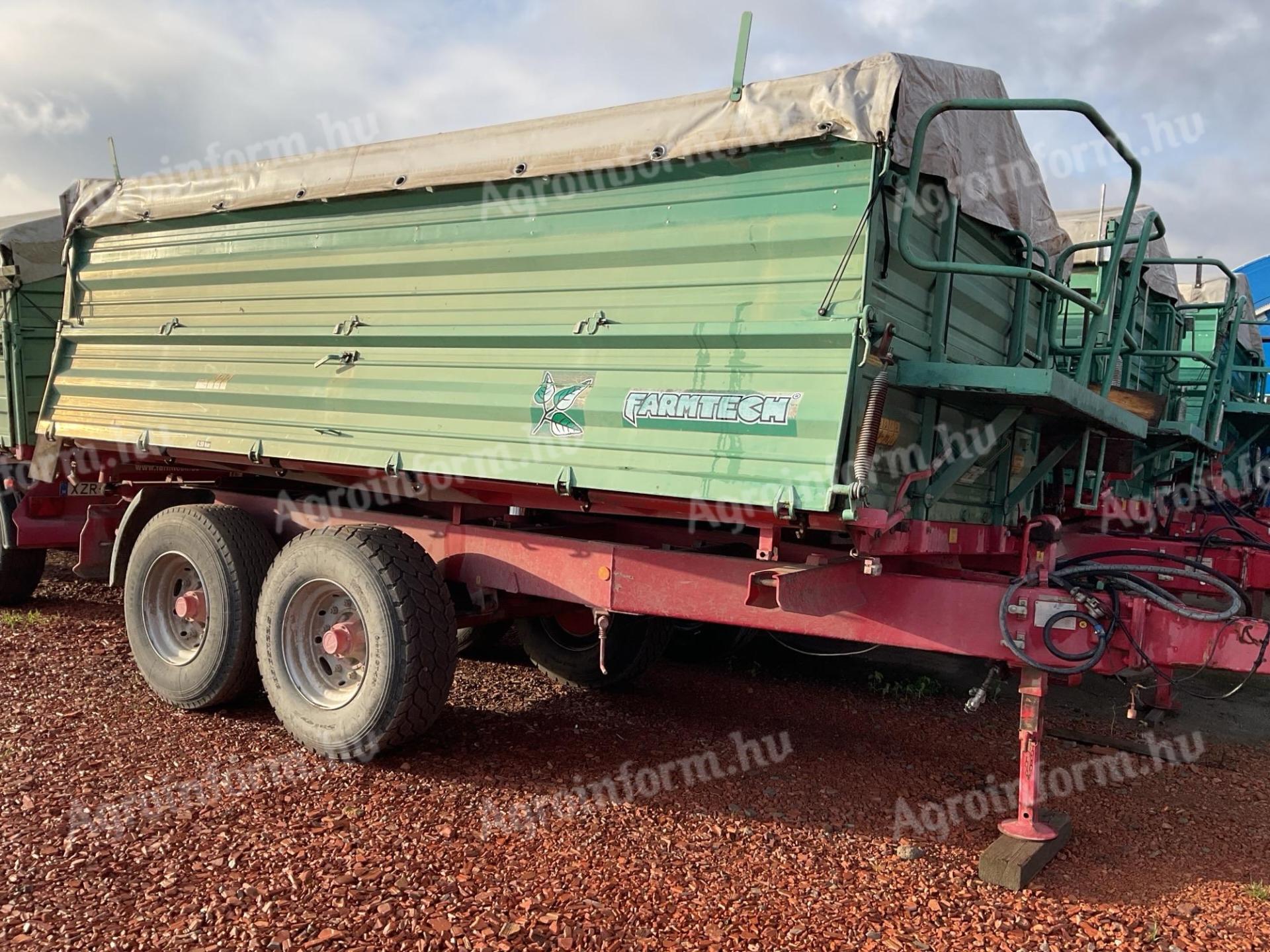 Farmtech TP 1000 (13t) tandem és Farmtech ZDK 1400 (16t) kéttengelyes ...