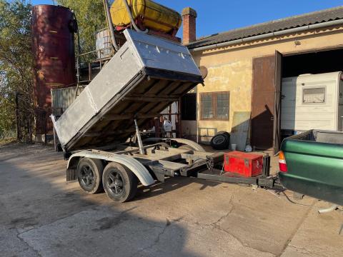 Billenőplatós utánfutó eladó, 2 év műszakival Billenőplatós utánfutó eladó, 2 év műszakival