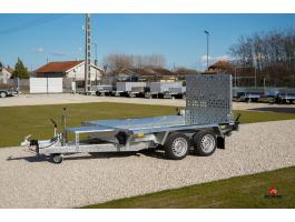 Új 2.6m-es gépszállító utánfutó (2700kg) most 1.790.000 Ft helyett bruttó 1.690.000 Ft