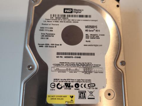 Western Digital 250 GB HDD eladó