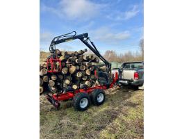 FarmiForest 2D + 1.42 erdészeti pótkocsi