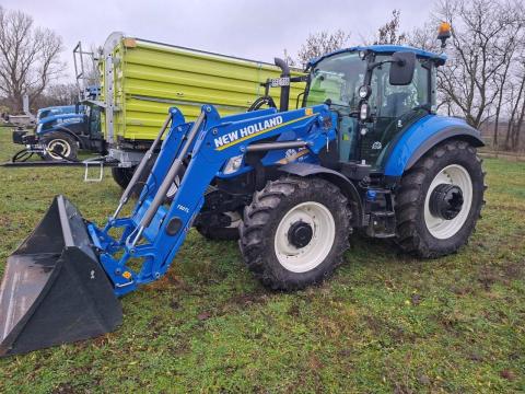 NEW HOLLAND T5.100 EC + Stoll homlokrakodó