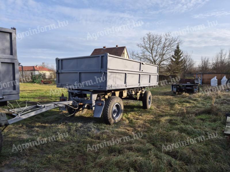 MBP billenős pótkocsi eladó, első 2 gumi új, második pótkocsi csatlakozás kiépítve, műszaki érvényesség: 2028.04.10.