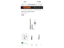 Eladó IBO 4SD 16-28 csőkút szivattyú