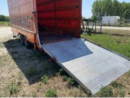 KALS gépszállító pótkocsi eladó – 7,5 tonna, 2008-as, kitűnő állapot