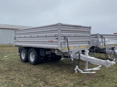 TINAZ tandem tengelyes, hátrafelé billenő pótkocsik – 10, 12, 14 tonnás kivitel