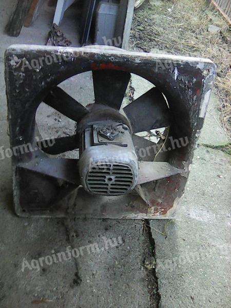Ipari ventilátor falba építhető kivitelben