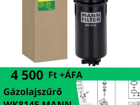 Válogass raktáron lévő szűrőink között: MANN WK8145 gázolajszűrő, John Deere RE509032