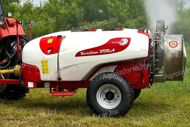 Új Kertitox Bora 2000 32VNS és 36VNS axiál ventilátoros gyümölcsös permetező, ajándék vegyszerbemosóval készletről eladó
