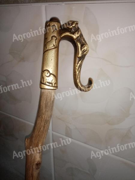 Öntött réz juhászkampó bottal eladó