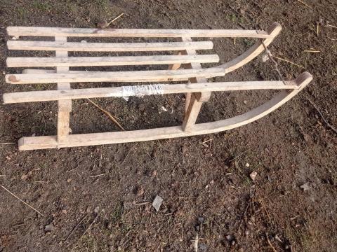 Retro fa szánkó eladó Kiskunfélegyházán