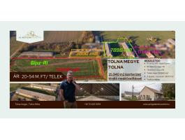 Tolna-Mözs iparterület 25.940 m2 (Gipz-R1 és Gksz-R2) és 2db*850 m2 (összesen 1700 m2 alapterületű istálló/tároló