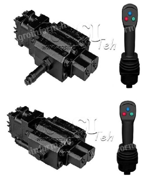 Arányos szabályozó szelep traktor első kotrójához