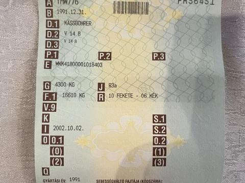 Kasshblorer pótkocsi eladó