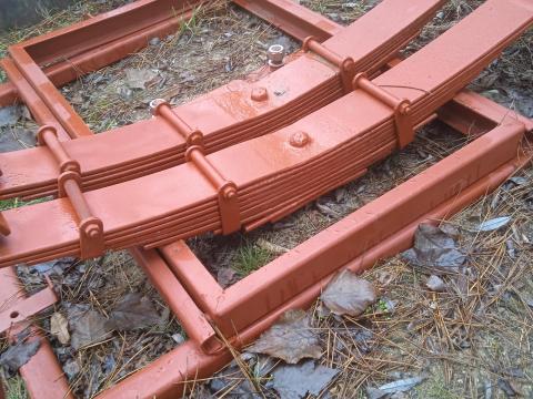 Mbp 6.5 pótkocsi tengelyek, futómű rugókötegek eladók