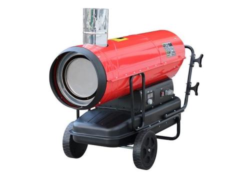 IPARI KÉMÉNYES GÁZOLAJOS DIESEL HŐLÉGFÚVÓ 50KW HŐLÉGBEFÚVÓ HŐSUGÁRZÓ