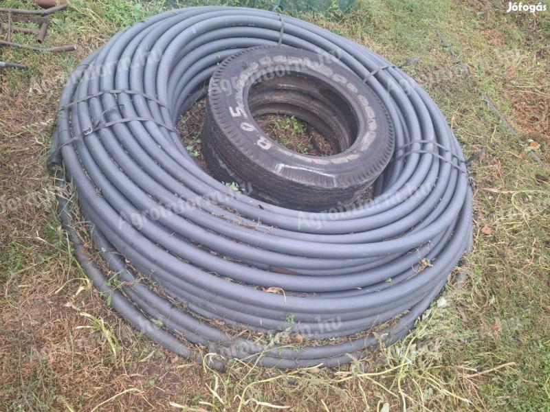 Eladó új, 50 mm vastagfalú öntöződob cső, 10 bar, 260 m, irányár: 250 000 Ft