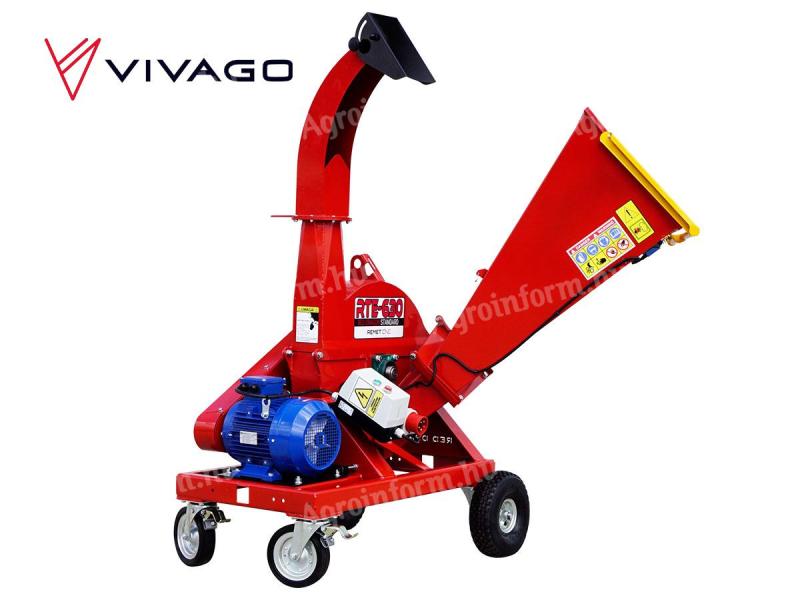 Ágdaráló - Elektromos – REMET RTE-630 - alvázzal