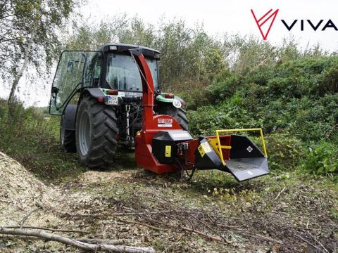 Ágdaráló traktorhoz - kardánhajtás – REMET RT-720R (PRO) - adagoló görgőkkel