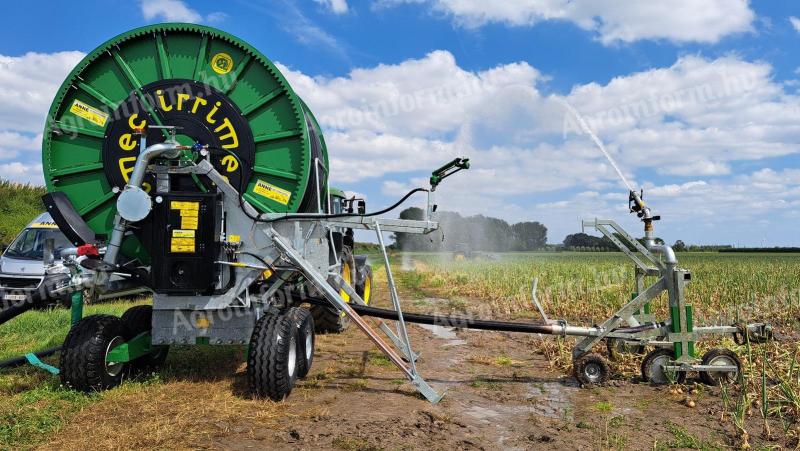 Prémium felszereltségű Irrimec ST4 82/430 öntöződob eladó – napelemmel, teljes hidraulikával