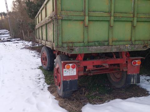 Pótkocsi billenő platós eladó Pótkocsi billenő platós eladó