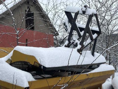 Gumiéles hótolólap hóeke Fronthidraulikára