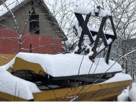 Gumiéles hótolólap hóeke Fronthidraulikára